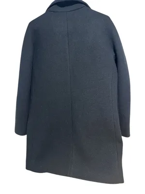J.Crew Italian Stadium Cloth Nello Gori Wool Blend Zip Coat - Size 4 - Black thumbnail 3