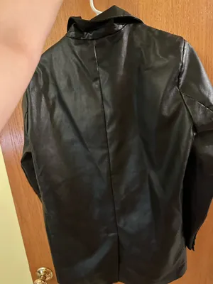 Princess Polly Black Leather Jacket thumbnail 3