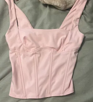 Edikted light pink corset top! thumbnail 1