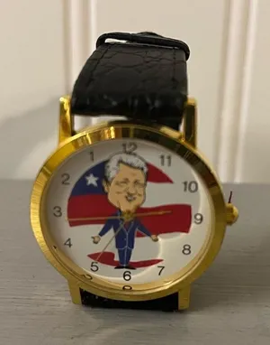 Retro Bill Clinton watch Black thumbnail 1