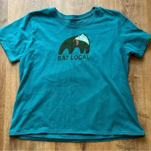 Patagonia Eat Local Upstream Regular Fit Tee Shirt Men’s XL thumbnail 1