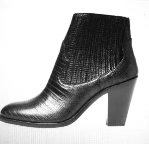 ASH IIona Pull on Heeled leather embossed ankle bootie 39‎ thumbnail 1