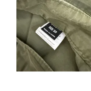 SHEIN Cargo Wide Leg Loose Utility Baggy Rugged Chore Army Green Pants Size 30 thumbnail 4