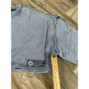 Alphalete Women's Terry Oversized Crop Pullover - Celestial Blue , Size Large thumbnail 4