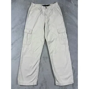 Vintage Levi's SilverTab White Cargo Pants 11M Wide Leg Y2K Utility thumbnail 4