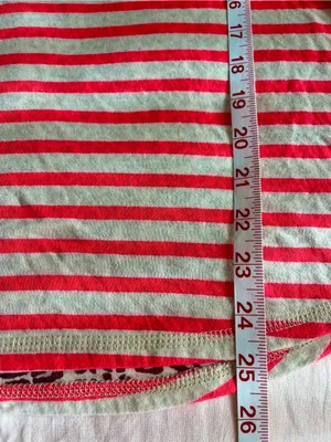 Maison Scotch• Hot Pink & Cream Striped/Leopard Print Henley• Sz 2 thumbnail 12
