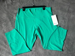 NWT Lululemon Align High-Rise Pant with Pockets 25" Maldives Green - Size 18 thumbnail 2