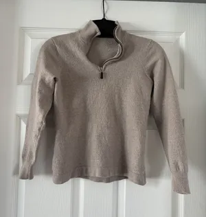 Gap Tan Quarter-Zip Sweater - Size XXS thumbnail 1