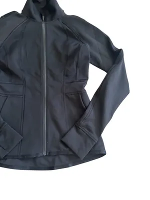 LULULEMON Women's Black Track Zip Jacket Size 6 thumbnail 2