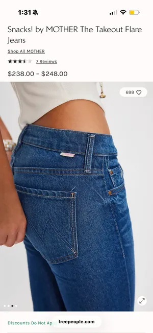 MOTHER Denim Free People Jeans thumbnail 4
