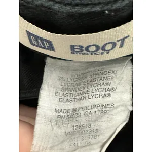 Gap‎ Bootcut Stretch Black Denim Jeans Cotton Blend Womens Size 0R thumbnail 6
