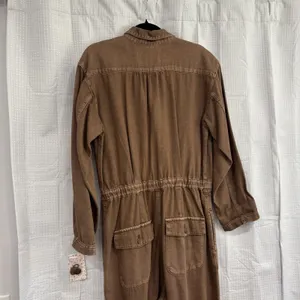 Free People Jumpsuit Size Medium We the Free Brown Coverall One Piece NWT thumbnail 5
