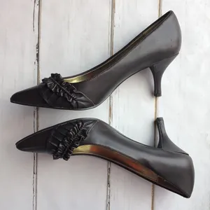 Rampage Brown Faux Leather Pointed Toe Heels Shoe Size 9.5 thumbnail 7