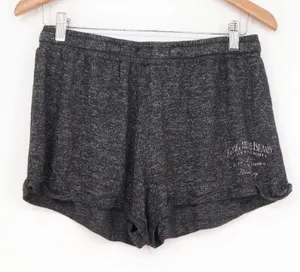 Ocean Drive Womens Large Charcoal Grey Space Dye Long Beach Island Lounge Shorts thumbnail 1