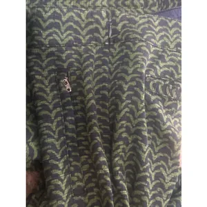Anthropologie Cartonnier Ankle Pants Size 0 Navy Green Geometric Boho Chic Sleek thumbnail 9