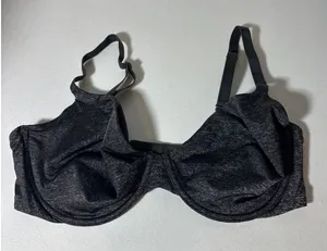 Victoria's Secret Size 36DD Unlined Semi Demi Underwire Bra Dark Gray/Black thumbnail 1