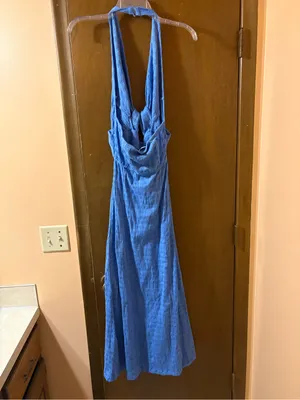 Free People Nya Maxi Dress in Blue thumbnail 5