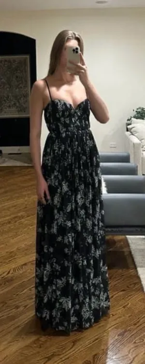 Sau Lee Georgina Gown Floral Print Maxi Dress UK14/US10 thumbnail 1