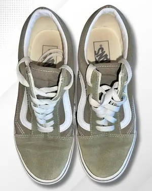 Vans Old Skool Olive Green Suede Canvas Shoes Mens 7 Womens 8.5 Skate thumbnail 1