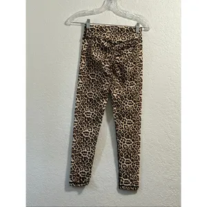 Zyia Active Leggings Size 4 Leopard Print High Rise Brilliant Scrunchy Brown thumbnail 3