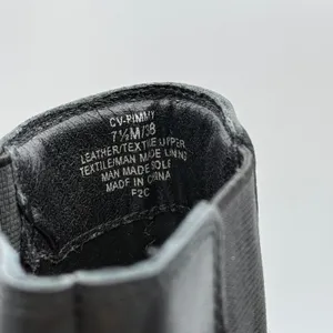 Crown Vintage Pimmy Chelsea Boots 7.5 Black Leather Pointed Toe Block‎ Heel thumbnail 2