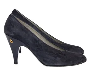 Christian Dior Souliers vintage white kitten chunk heels pink & purple bow thumbnail 1