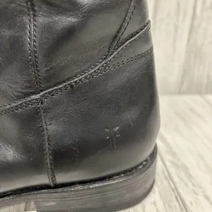 Womens Size 6 Frye Jayden Button Tall Black Leather Boots thumbnail 5