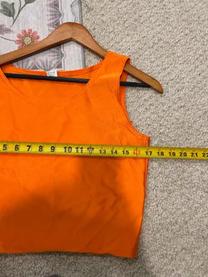 Retro orange crop top Size XL thumbnail 7
