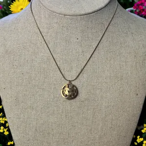 Vintage Gemini Twins Pendant Necklace thumbnail 1