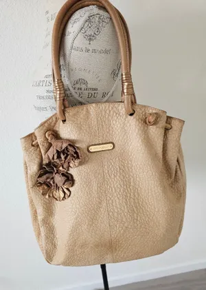 Cynthia Rowley Pebble Leather Floral Applique Hobo​ Bag thumbnail 1