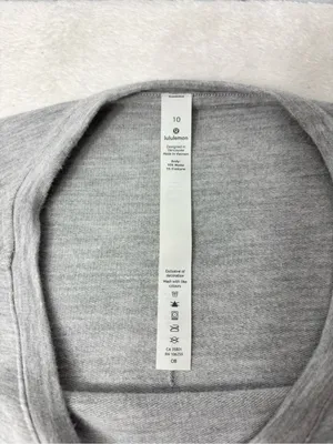 lululemon athletica Heather Gray Crewneck‎ Pullover thumbnail 6