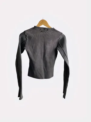 Maniere De Voir Ribbed Knit Top UK Size 8 thumbnail 2