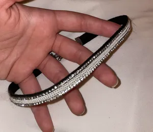 Brandy Melville White Crystal Choker thumbnail 1