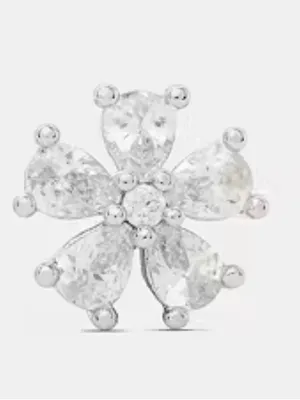Kate Spade You’re a Gem Flower Stud Cubic Zirconia Earrings thumbnail 6