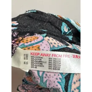 Free People Take It Easy Lounge Pants Floral Black Boho Palazzo Wide Leg Pockets thumbnail 8