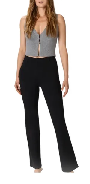 Quince Ultra-Stretch Ponte Bootcut Pant Black S~Tall Work Pant Wardrobe Staple thumbnail 1