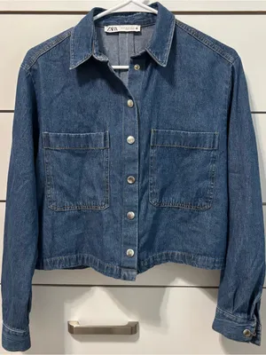 Zara Denim Shacket thumbnail 2