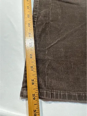 Vintage Brown Corduroy Flared Pants Size 10 – Cozy Retro Vib thumbnail 3