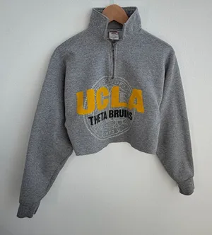 UCLA Fraternity Long Sleeve Cropped Top thumbnail 1