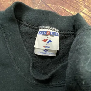 Vtg Snowman Applique Sweatshirt Adult XL Faded Black Jerzees Tag Grandma thumbnail 4