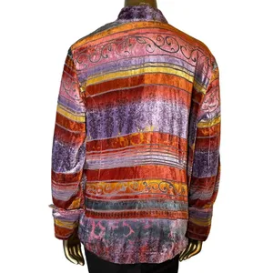 Vintage Coldwater Creek Jacket Women's Velour Western Hippie Boho 90s Large thumbnail 3