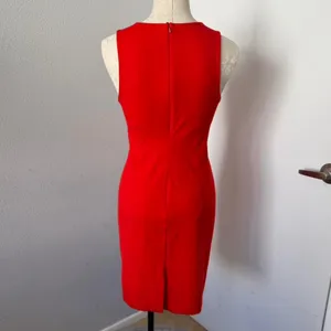 Aritzia Babaton Red Orange Bodycon Dress - Size 4 thumbnail 4