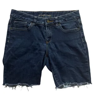 Michael Kors Dark Blue Denim Cutoff Shorts thumbnail 1