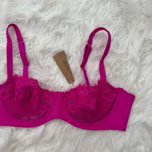 Skims Femme Lace Balconette Bra Fuchsia Size 40B thumbnail 4