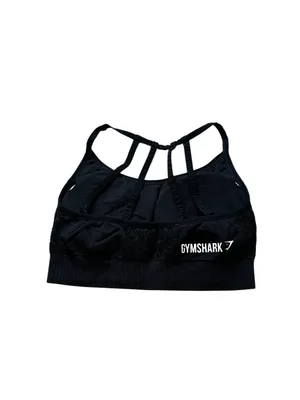 Gymshark Black Sports Bra Strappy Back Athletic Workout Wear Activewear Yoga thumbnail 3
