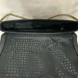 Kate Spade Greer Laurel Way Black and Gold Crossbody Shoulder Purse thumbnail 7