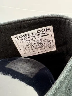 Sorel Joan of Arctic Wedge II Chelsea Boots Women’s Size 9.5 Black Suede Leather thumbnail 12