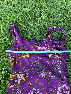 NWT Honey Punch Purple Floral Velvet Burnout Cold Shoulder Midi Dress M thumbnail 6