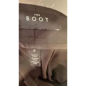 The Boot Womens Black Sailor Bootcut‎ Pants Gold Pearl Buttons Size 6 Mid Rise thumbnail 9