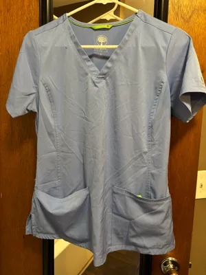 Healing Hands Scrub Top Women’s Small Ceil Blue thumbnail 1